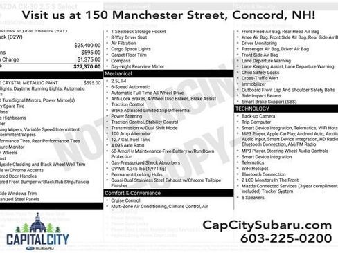 Used 2023 MAZDA CX-30 AWD 2.5 S w/ Select Package image 28
