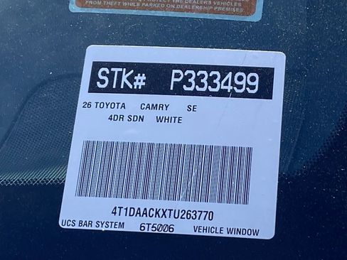 Certified 2026 Toyota Camry SE w/ Convenience Package image 37