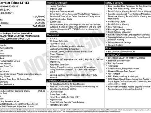 Used 2024 Chevrolet Tahoe LT AWD/4WD image 19