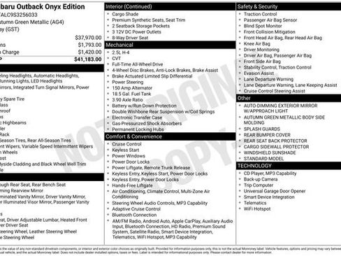 Certified 2025 Subaru Outback Onyx Edition image 4