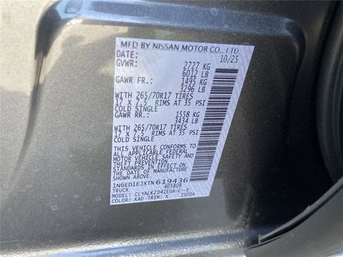 New 2026 Nissan Frontier Pro-X w/ Pro-X Convenience Package image 35