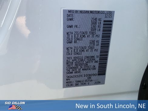 New 2026 Nissan Murano SL image 12