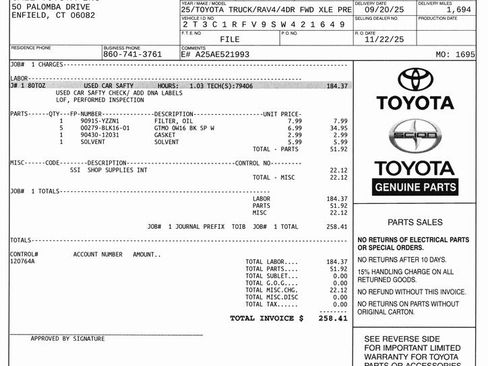 Used 2025 Toyota RAV4 XLE Premium image 10