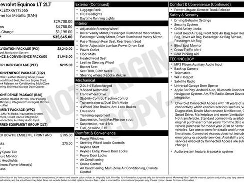 Used 2019 Chevrolet Equinox LT w/ Sun & Navigation Package FWD image 32