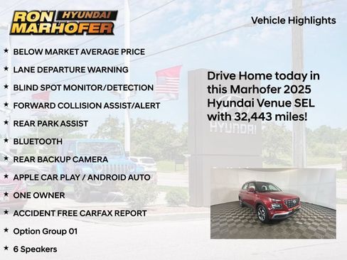 Used 2025 Hyundai Venue SEL FWD image 14