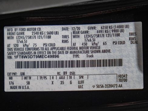 Used 2021 Ford F350 Lariat w/ Lariat Ultimate Package AWD/4WD image 67