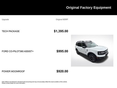 Certified 2024 Ford Bronco Sport Outer Banks w/ Tech Package AWD/4WD image 9