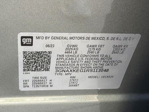 Used 2024 Chevrolet Equinox LT w/ LPO, Floor Liner Package FWD image 26