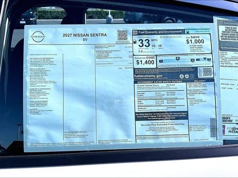 New 2027 Nissan Sentra SV FWD image 13