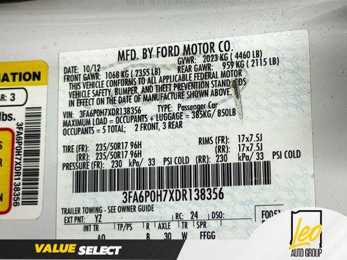 Used 2013 Ford Fusion SE FWD image 32