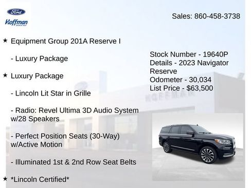 Certified 2023 Lincoln Navigator Reserve AWD/4WD image 5
