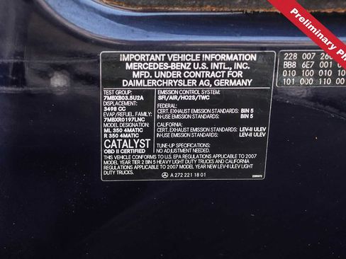 Used 2007 Mercedes-Benz ML 350 4MATIC image 20