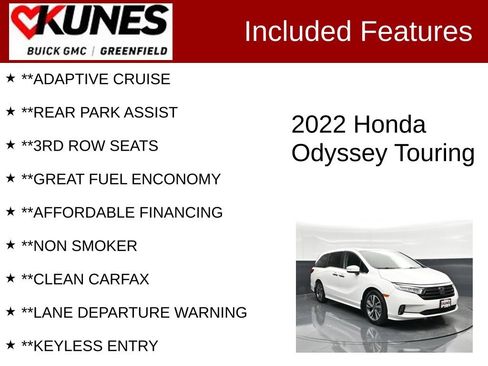 Used 2022 Honda Odyssey Touring image 3