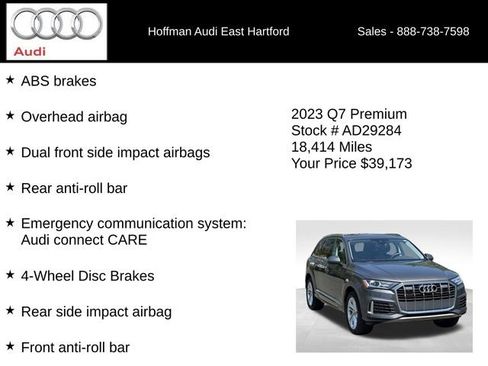 Certified 2023 Audi Q7 2.0T Premium w/ Convenience Package AWD/4WD image 30