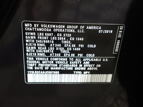 Used 2018 Volkswagen Atlas SE AWD/4WD image 56