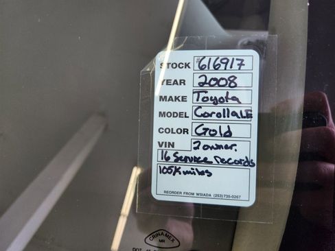 Used 2008 Toyota Corolla LE image 5