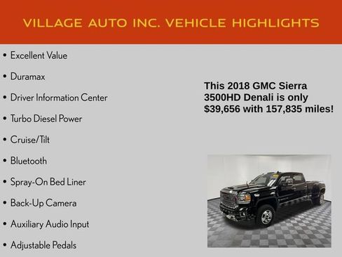 Used 2018 GMC Sierra 3500 Denali w/ Duramax Plus Package AWD/4WD image 21