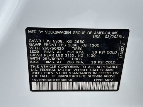 New 2026 Volkswagen Atlas SE AWD/4WD image 31