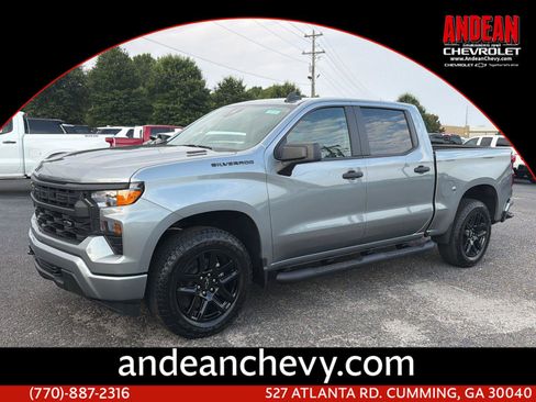 New 2026 Chevrolet Silverado 1500 Custom w/ Turbomax Blackout Package RWD image 1