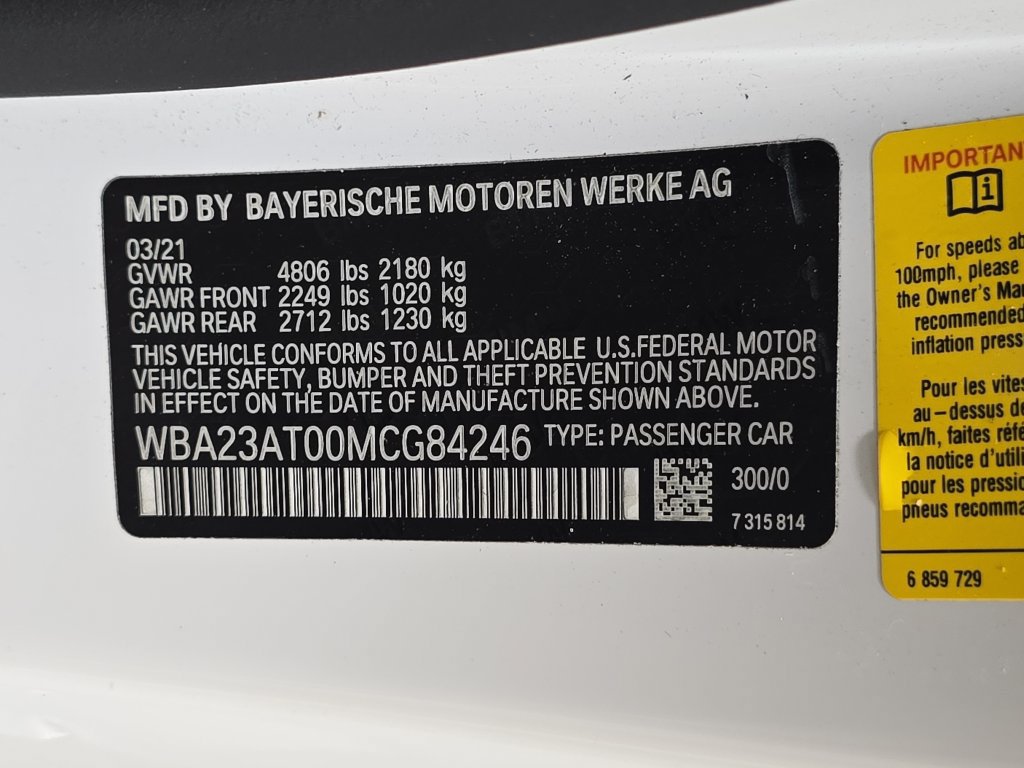 Used 2021 BMW 430i Convertible w/ M Sport Package RWD image 33