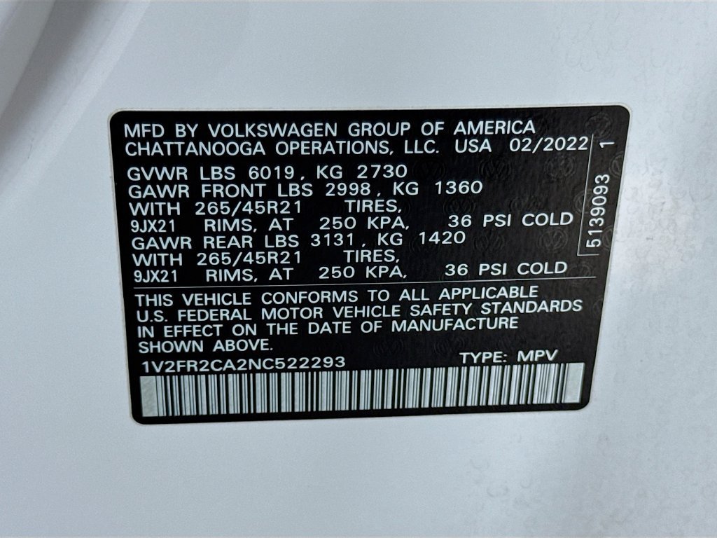 Used 2022 Volkswagen Atlas SEL Premium AWD/4WD image 49
