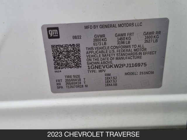 Used 2023 Chevrolet Traverse LT AWD/4WD image 31