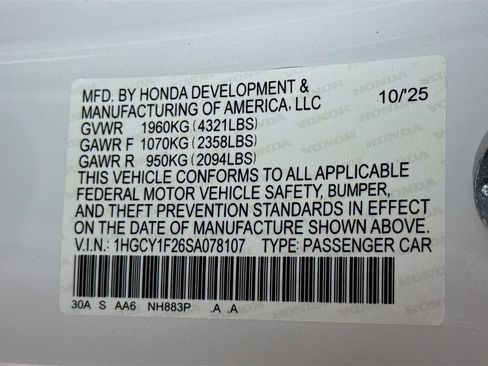 New 2025 Honda Accord LX image 35