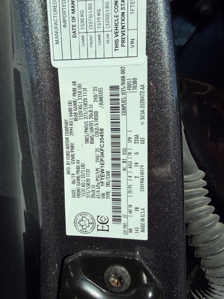 Used 2019 Ford F150 XLT w/ Equipment Group 302A Luxury AWD/4WD image 20
