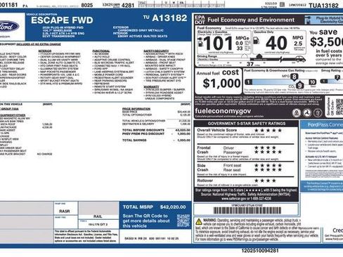 New 2026 Ford Escape SE w/ PHEV Premium Package FWD image 4