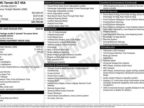 Used 2022 GMC Terrain SLT w/ LPO, Floor Liner Package FWD image 37