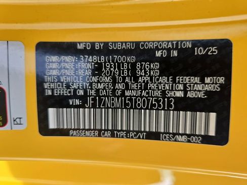 New 2026 Toyota GR86 YUZU Limited image 33