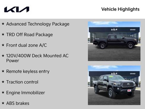 Used 2023 Toyota Tacoma TRD Off-Road w/ Advanced Technology Package AWD/4WD image 2
