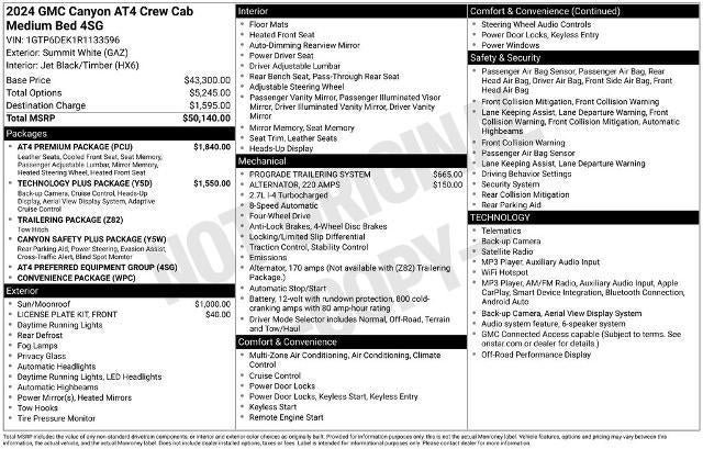 Used 2024 GMC Canyon AT4 w/ AT4 Premium Package AWD/4WD image 32