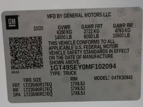 Used 2021 GMC Sierra 3500 4x4 Crew Cab w/ Gooseneck/5TH Wheel Package image 94