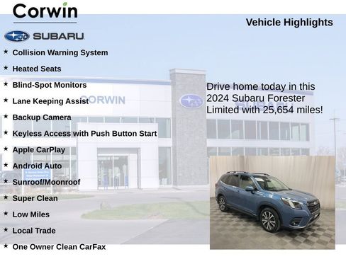 Used 2024 Subaru Forester Limited w/ Convenience Package image 6