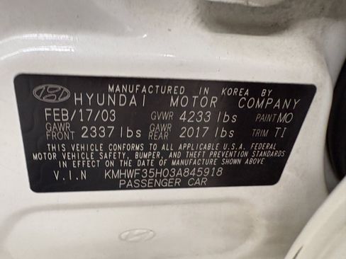 Used 2003 Hyundai Sonata GLS FWD image 32
