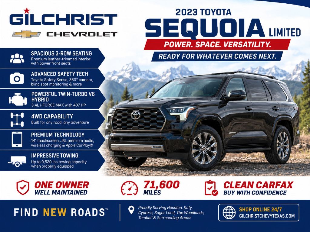 Used 2023 Toyota Sequoia Limited AWD/4WD image 2