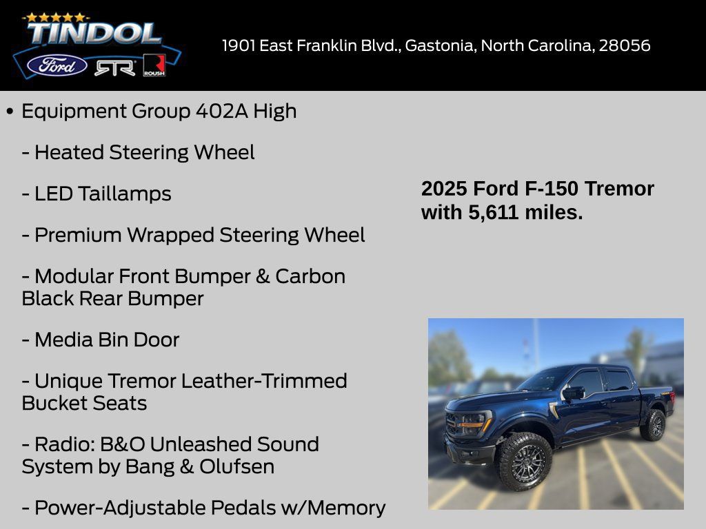 Used 2025 Ford F150 Tremor w/ Equipment Group 402A High AWD/4WD image 16
