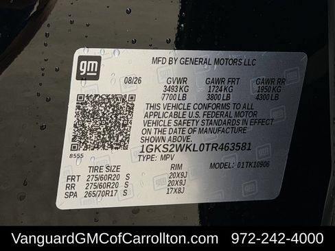 New 2026 GMC Yukon XL AT4 Ultimate w/ LPO, Floor Liner Package AWD/4WD image 27