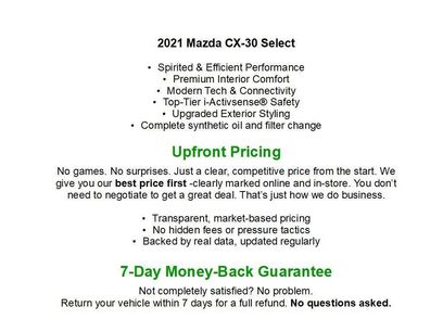 Used 2021 MAZDA CX-30 AWD 2.5 S w/ Select Package