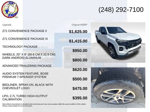 Used 2023 Chevrolet Colorado Z71 w/ Z71 Convenience Package 2 AWD/4WD image 5