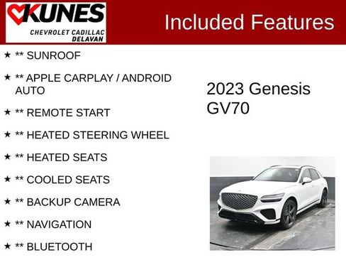 Used 2023 Genesis GV70 2.5T Sport Prestige w/ Sport Prestige Package image 3