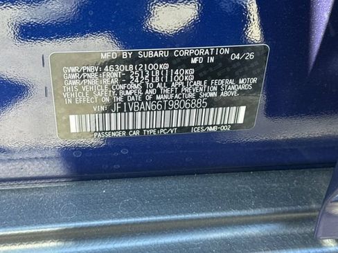 New 2026 Subaru WRX Limited AWD/4WD image 24