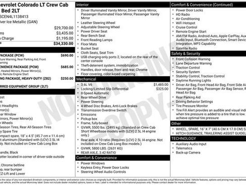 Used 2020 Chevrolet Colorado LT w/ Safety Package RWD image 2