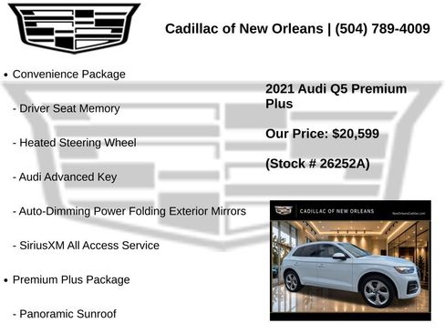 Used 2021 Audi Q5 2.0T Premium Plus w/ Premium Plus Package AWD/4WD image 7
