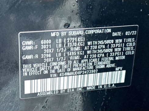 Used 2023 Subaru Ascent Limited w/ Technology Package image 47