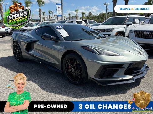 Used 2023 Chevrolet Corvette Stingray Premium Cpe w/ Engine Appearance Package RWD image 9