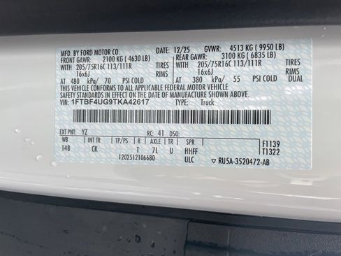 New 2026 Ford Transit 350 148 High Roof DRW AWD w/ Load Area Protection Package image 44