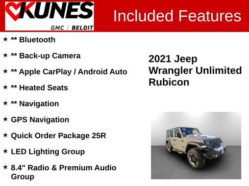 Used 2021 Jeep Wrangler Unlimited Rubicon image 2