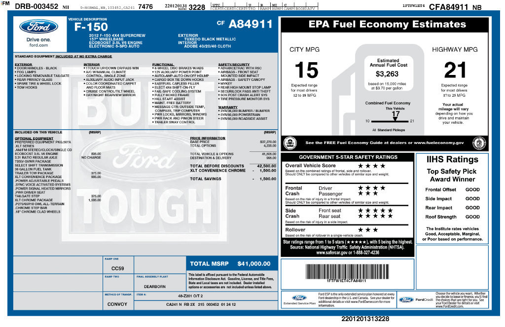 Used 2012 Ford F150 XLT w/ XLT Chrome Pkg AWD/4WD image 5